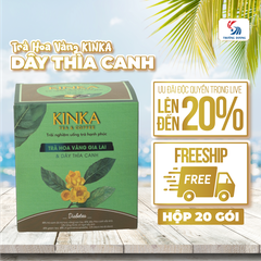 KINKA Trà Hoa Vàng Gia Lai & Dây Thìa Canh KINKA | 40g (20 gói x 2g)