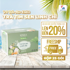 Trà Tim sen Linh chi | 50g (25 gói x 2g)