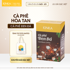 Cà Phê Đen Đá Hòa Tan KINKA 180g (10 Gói x 18g)