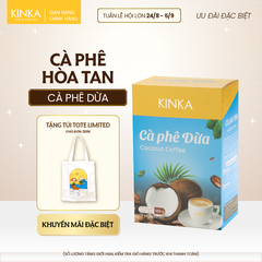 Cà Phê Dừa Hòa Tan KINKA 180g (10 Gói x 18g)