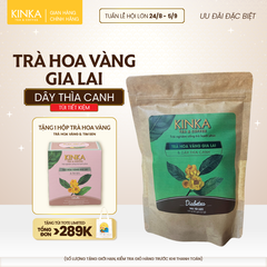 KINKA Trà Hoa Vàng Gia Lai & Dây Thìa Canh KINKA | Túi tiết kiệm 120g (60 gói x 2g)
