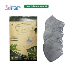 Khẩu trang y tế hương Chanh Sả Gold 3D Mask - Túi 5 cái