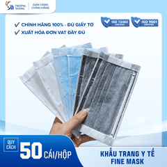 Khẩu trang y tế 4 lớp Fine Mask - Hộp 50 cái, Quai mềm