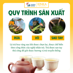 Fountain of Youth - Trà hoa vàng Gia Lai - Lá xanh & Hoa | 40g (20 gói x 2g)