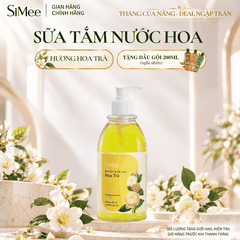 [TẶNG QUÀ] Hoa Trà - Sữa Tắm Nước Hoa SiMee Hương Hoa Trà 480ml - Dưỡng Ẩm Mềm Mại