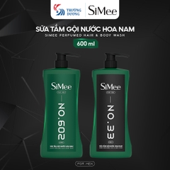 Sữa tắm gội nước hoa nam SiMee 2in1 Chai 600ml – Tiện lợi, nam tính và đầy cuốn hút