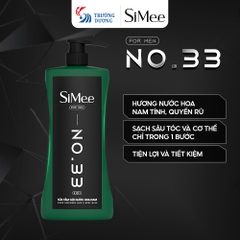 Sữa tắm gội nước hoa nam SiMee 2in1 – sữa tắm + dầu gội – Tiện lợi, nam tính và đầy cuốn hút. | Dung tích 480ml