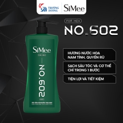 Sữa tắm gội nước hoa nam SiMee 2in1 – sữa tắm + dầu gội – Tiện lợi, nam tính và đầy cuốn hút. | Dung tích 480ml