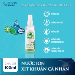 100ML & 500ML | Nước ion xịt khuẩn cá nhân I-ONCARE