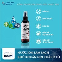 Nước ion làm sạch khử khuẩn nội thất xe ô tô I-ONCARE