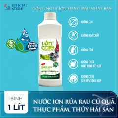 Nước ion rửa rau củ quả, thực phẩm, thuỷ hải sản 500ML I-ONCARE