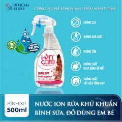 Nước ion rửa bình sữa, đồ dùng em bé I-ONCARE 500ML