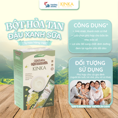 Bột hoà tan Đậu Xanh Sữa KINKA | 255g (15 gói x 17g)