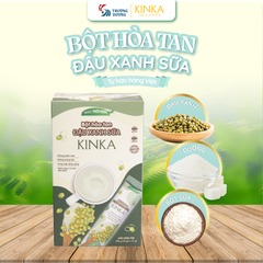 Bột hoà tan Đậu Xanh Sữa KINKA | 255g (15 gói x 17g)