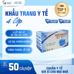 Khẩu trang y tế 4 lớp Trường Dương - Hộp 50 cái