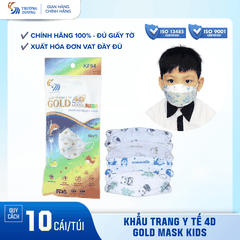 Khẩu trang y tế 4D Gold Mask Kids (KF94) - Dành cho trẻ em