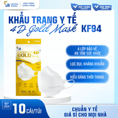 Khẩu trang y tế 4D Gold Mask (KF94) - Túi 10 cái