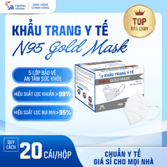 Khẩu trang y tế N95 Gold Mask - Hộp 20 cái