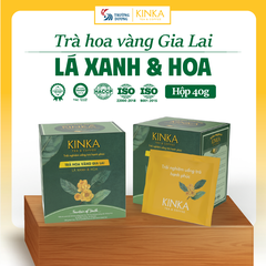 Fountain of Youth - Trà hoa vàng Gia Lai - Lá xanh & Hoa | 40g (20 gói x 2g)