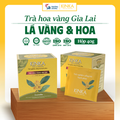 Immortalitea - Trà hoa vàng Gia Lai - Lá vàng & Hoa | 40g (20 gói x 2g)