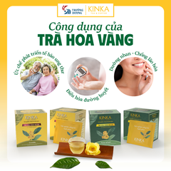 Fountain of Youth - Trà hoa vàng Gia Lai - Lá xanh & Hoa | 40g (20 gói x 2g)