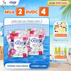 [MUA NHIỀU GIÁ HỜI] Nước Giặt Xả REVY Hoa Nắng - Túi 3.2kg | Công Nghệ ION Đột Phá