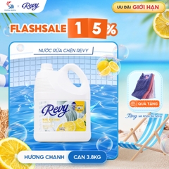 Nước Rửa Chén REVY Hương Chanh | Công Nghệ ION Đột Phá