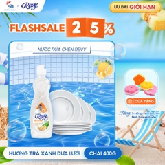 Nước Rửa Chén REVY Trà Xanh Dưa Lưới | Làn Hương Dịu Nhẹ