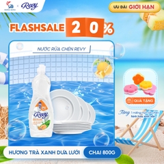 Nước Rửa Chén REVY Trà Xanh Dưa Lưới | Làn Hương Dịu Nhẹ