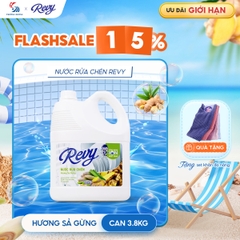 Nước Rửa Chén REVY Hương Sả Gừng | Khử Mùi Hải Sản Hiệu Quả
