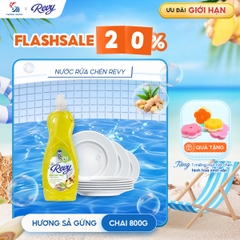 Nước Rửa Chén REVY Hương Sả Gừng | Khử Mùi Hải Sản Hiệu Quả