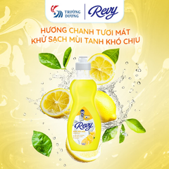 Nước rửa chén REVY - Hương CHANH 400g, 800g, 3.8kg
