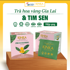 Trà Hoa Vàng Gia Lai & Tim Sen 40 g (20 túi x 2 g) 