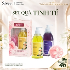 TINH TẾ - Hộp Quà Tặng Sữa Tắm Nước Hoa SiMee 480ml - Quà Tặng 20/11, quà tặng mẹ, tặng cô, tặng bạn gái