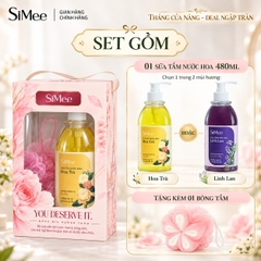 TINH TẾ - Hộp Quà Tặng Sữa Tắm Nước Hoa SiMee 480ml - Quà Tặng 20/11, quà tặng mẹ, tặng cô, tặng bạn gái