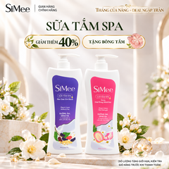 [TẶNG QUÀ] Sữa Tắm Spa SiMee Dưỡng Ẩm Sáng Da Chai 1L (Dứa Hồng Nhiệt Đới/ Dâu Tằm Yến Mạch)