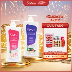 Sữa tắm Spa SiMee  | Làm sạch - Dưỡng trắng – Dưỡng ẩm – Dịu da | Chai 1L dung tích lớn, tiết kiệm hơn