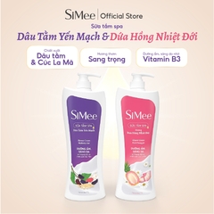 Sữa tắm Spa SiMee  | Làm sạch - Dưỡng trắng – Dưỡng ẩm – Dịu da | Chai 1L dung tích lớn, tiết kiệm hơn
