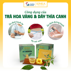 Diabetea - Trà hoa vàng Gia Lai & Dây thìa canh | 40g (20 gói x 2g)