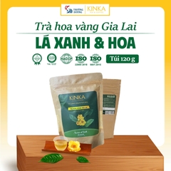 Fountain of Youth - Trà hoa vàng Gia Lai - Lá xanh & Hoa | Túi tiết kiệm 120g (60 gói x 2g)