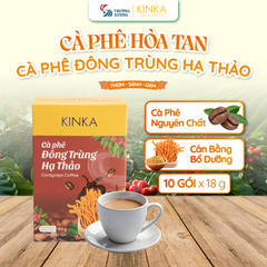 Cà phê Đông Trùng Hạ Thảo KINKA | 180g (10 gói x 18g)