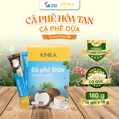 Cà phê Dừa KINKA | 180g (10 gói x 18g)