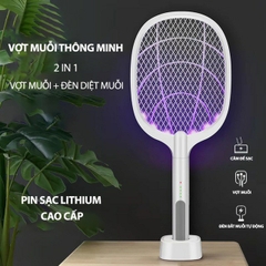 Vợt muỗi đa năng MẪU MỚI 3in1 kiêm đèn ngủ, đèn bắt muỗi