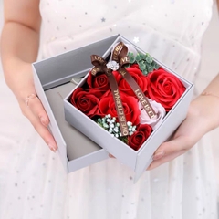 Hộp quà tặng hoa hồng Valentine 14/2 cao cấp