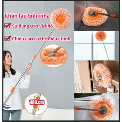 Cây lau trần nhà thông minh 360 độ hình hoa hướng dương