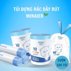 Túi đựng rác dây rút Minaier chống rò rỉ nước size to