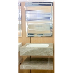 Bộ Lavabo tủ đá bóng Caro CA-025 gương led 6 tấc tràn viền