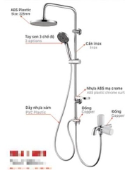 Sen cây tắm đứng KSN KSSC+CS02 nước lạnh