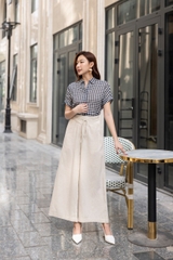 Quần Linen Ống Rộng Dây Rút Swanlake - Q11627LW02