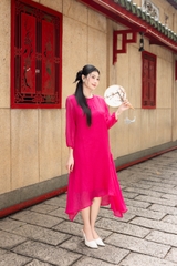 Đầm Suông Chất Liệu Tơ Swanlake - D12240LW01